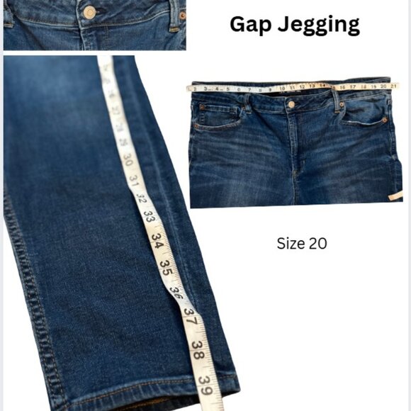 GAP Size 20 Denim Bundle -Cigarette High Rise & Universal Jegging – Excellent - Picture 3 of 3